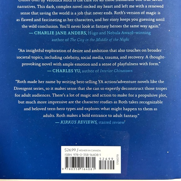 CHOSEN ONES by Veronica Roth First Edition Hardcover Book With Dust Jacket - Picture 9 of 16